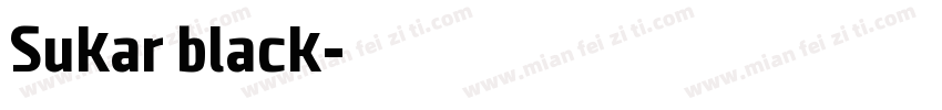 Sukar black字体转换